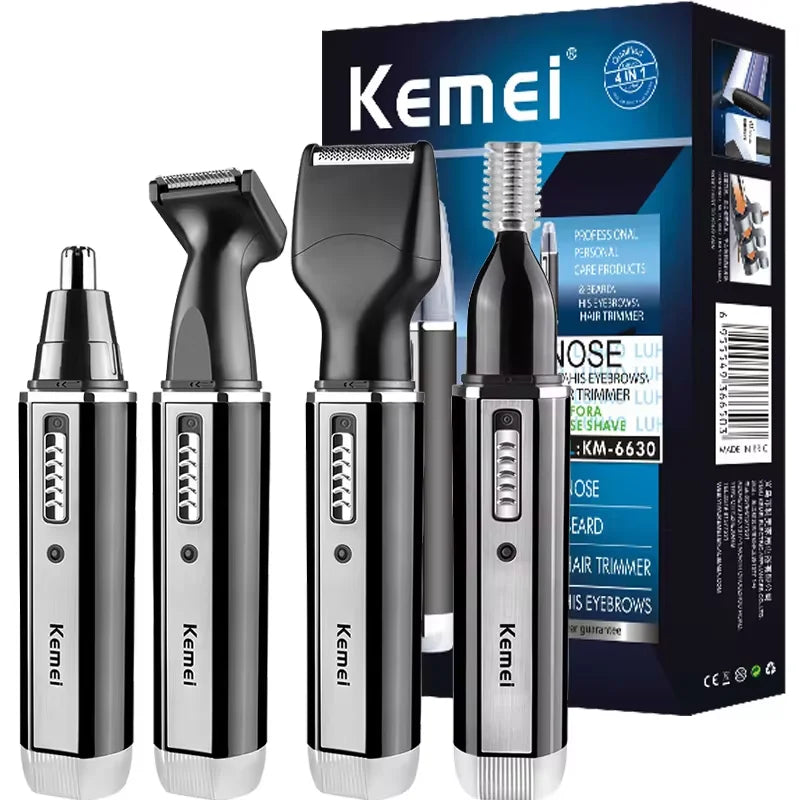 Tondeuse à Barbe Rechargeable 4 en 1 pour Homme, Appareil d'Épilation