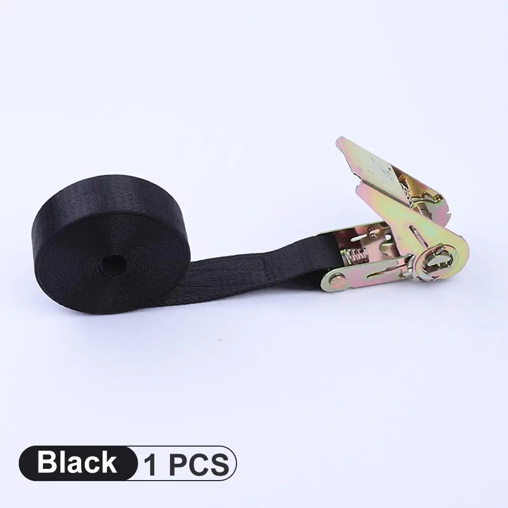 8m/25mm ratchet belt straps with metal buckle, tension cord for car, motorcycle, bicycle, luggage, bag