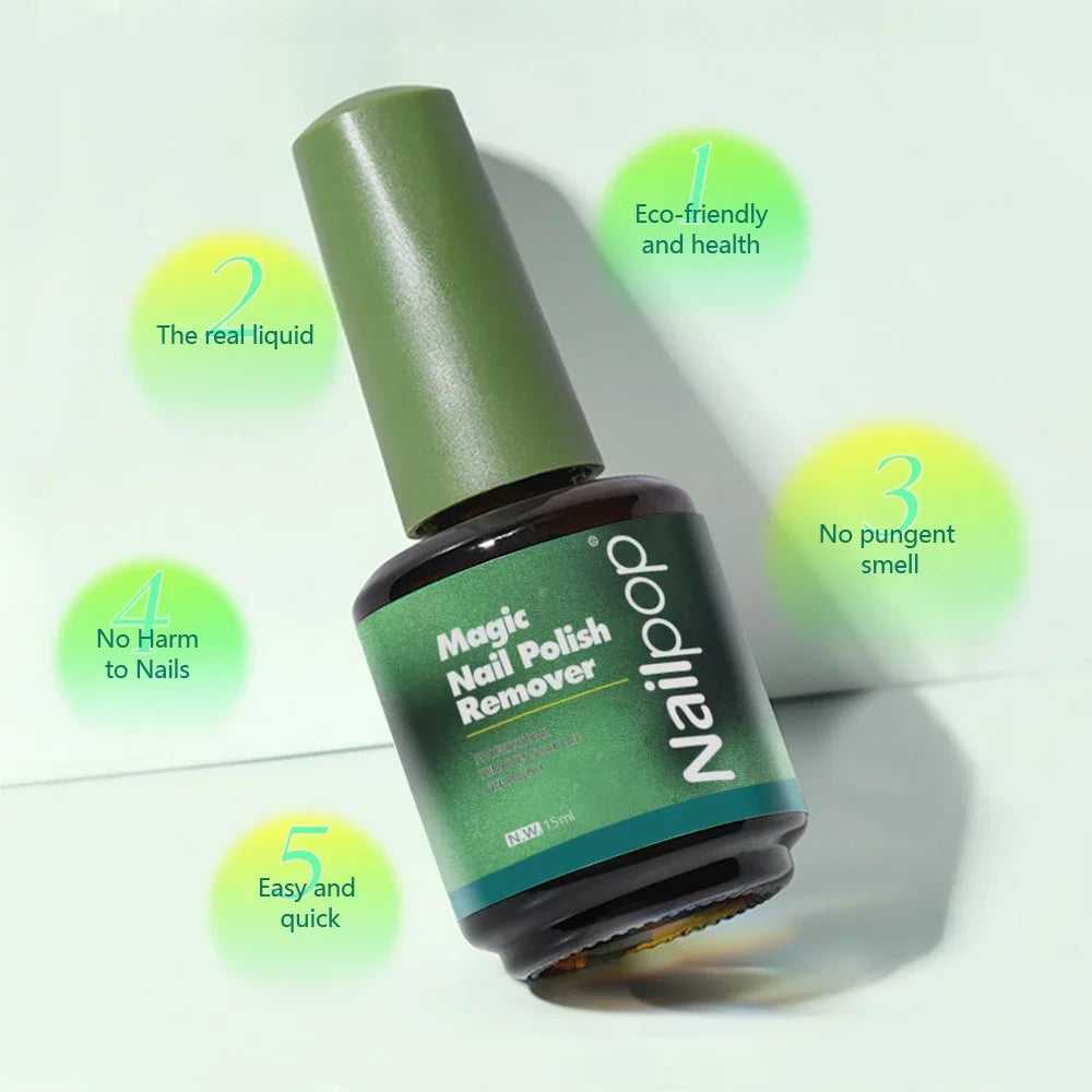 Dissolvant magique vernis et gel UV, rapide, 15 ml