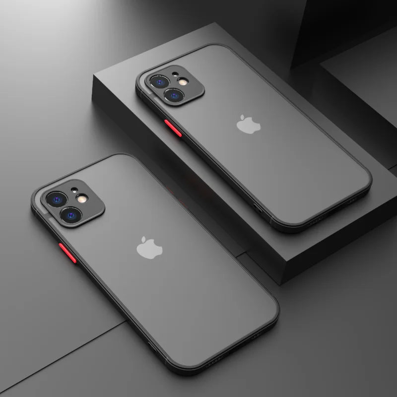 Coque antichoc en Silicone souple, rigide transparent pour iPhone Mini X XR XS 7 8 Plus
