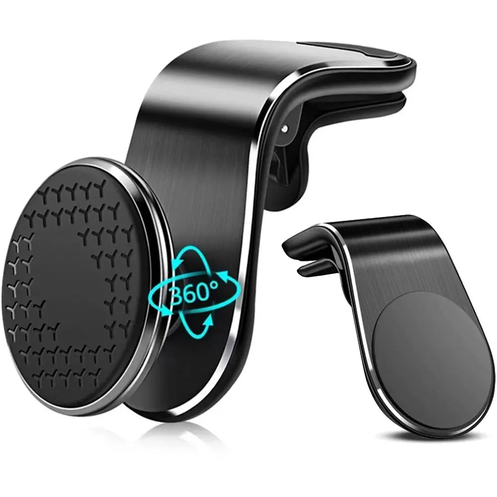 Support de téléphone magnétique pour voiture, Clip de ventilation, Rotation, Support GPS pour téléphone portable Xiaomi Red Mi Huawei Samsung, Support de téléphone voiture