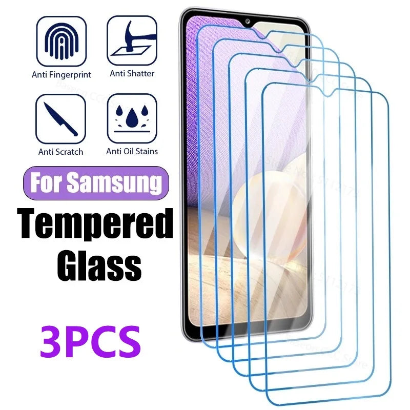 Lot de 3 films en verre trempé HD pour Samsung – Protection écran résistante