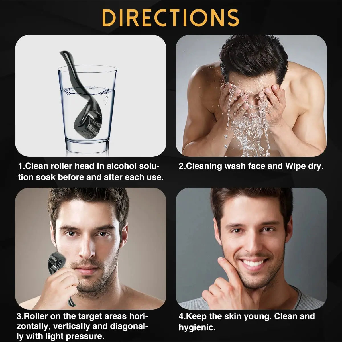 Dermaroller, Haut- und Bartzubehör, 540/0,2/0,25 mm, 0,3