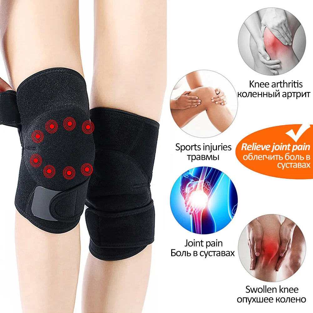 Self-heating tourmaline knee brace, knee support, knee pain, 2 pieces