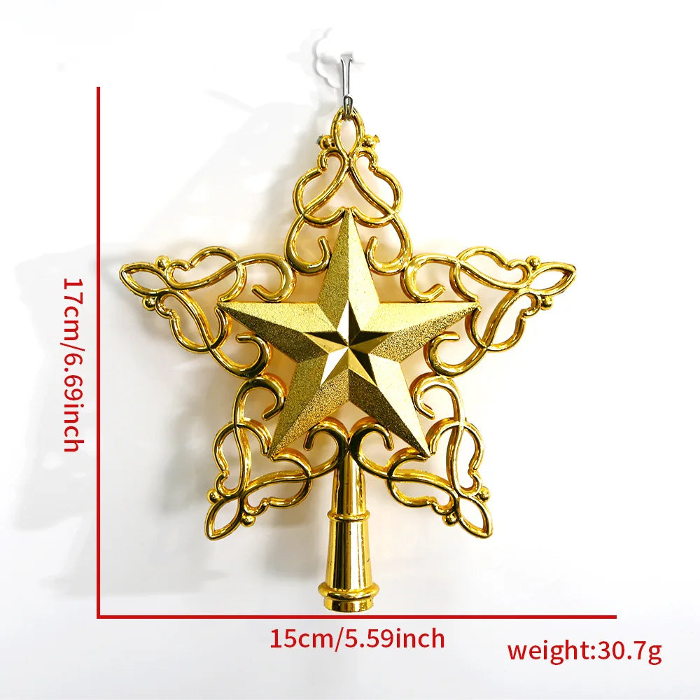 Étoile à cinq branches, décoration de Noël créative 22cm