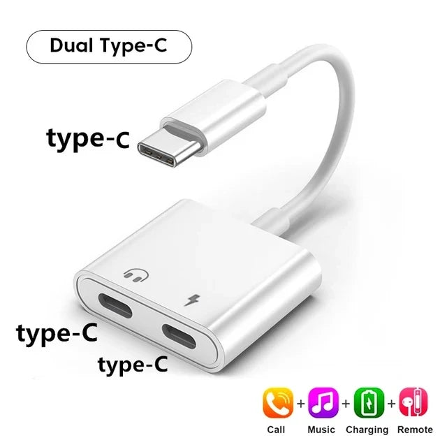 Adaptateur OTG USB-C vers Jack 3,5 mm, câble AUX audio pour iPhone 15 Pro, Samsung, Xiaomi, OnePlus