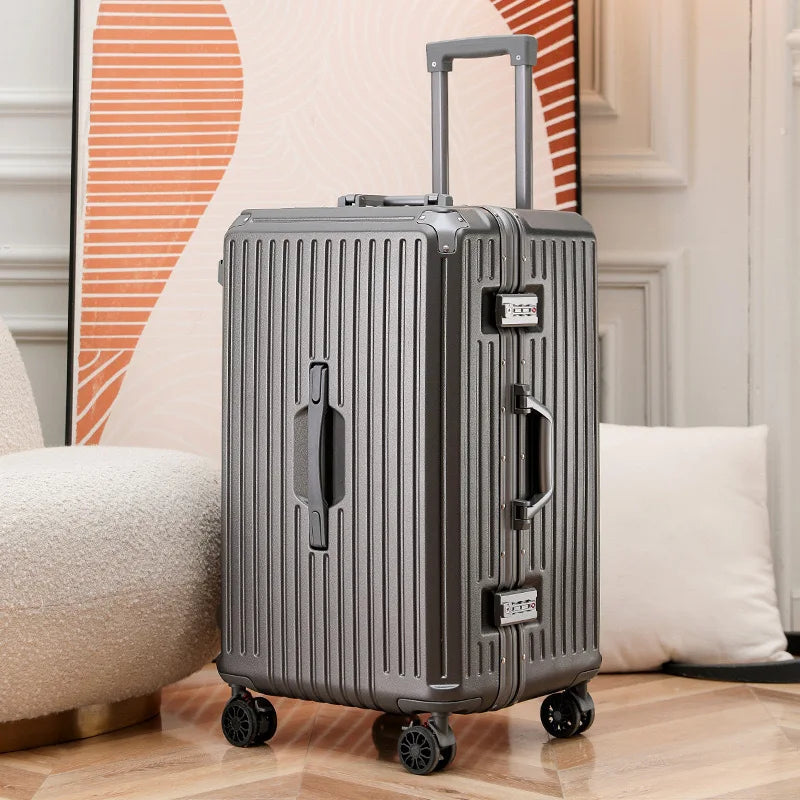 Valise large poignée pour voyage SUSHIMU – hommes et femmes, bagage à main, PC + ABS, 24, 26, 28 et 30 pouces