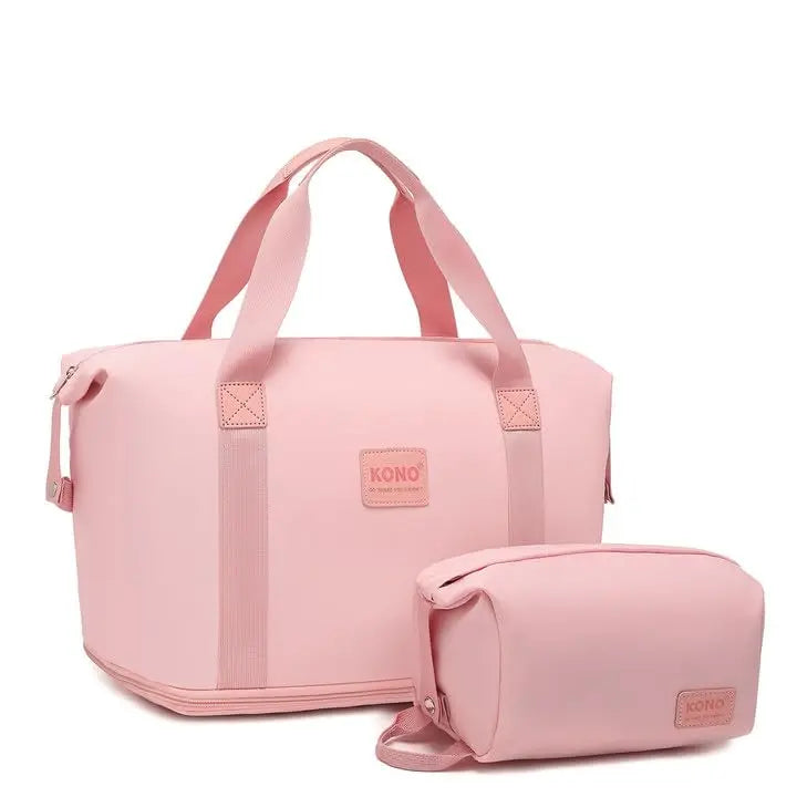 KONO Sac cosmétique étanche 36L, sac de sport et bagage à main pour femme et homme