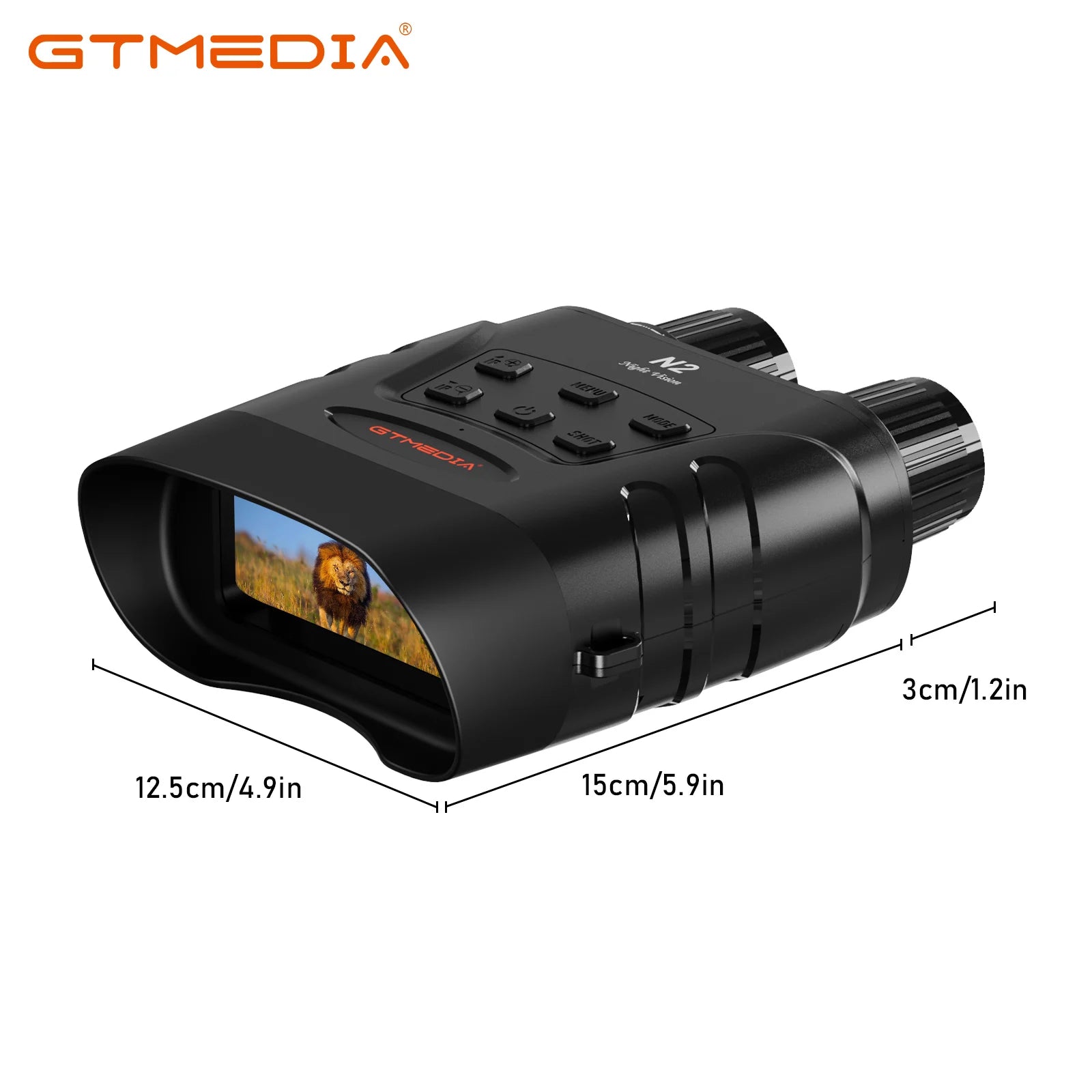 Jumelles de vision nocturne HD 300 m – Infrarouge 5X, pour chasse, camping et observation