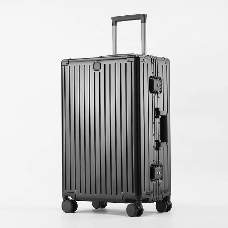 Valise rigide en alliage d’aluminium et de magnésium SUSHIMU – bagage à roulettes, 20, 24, 26 et 28 pouces