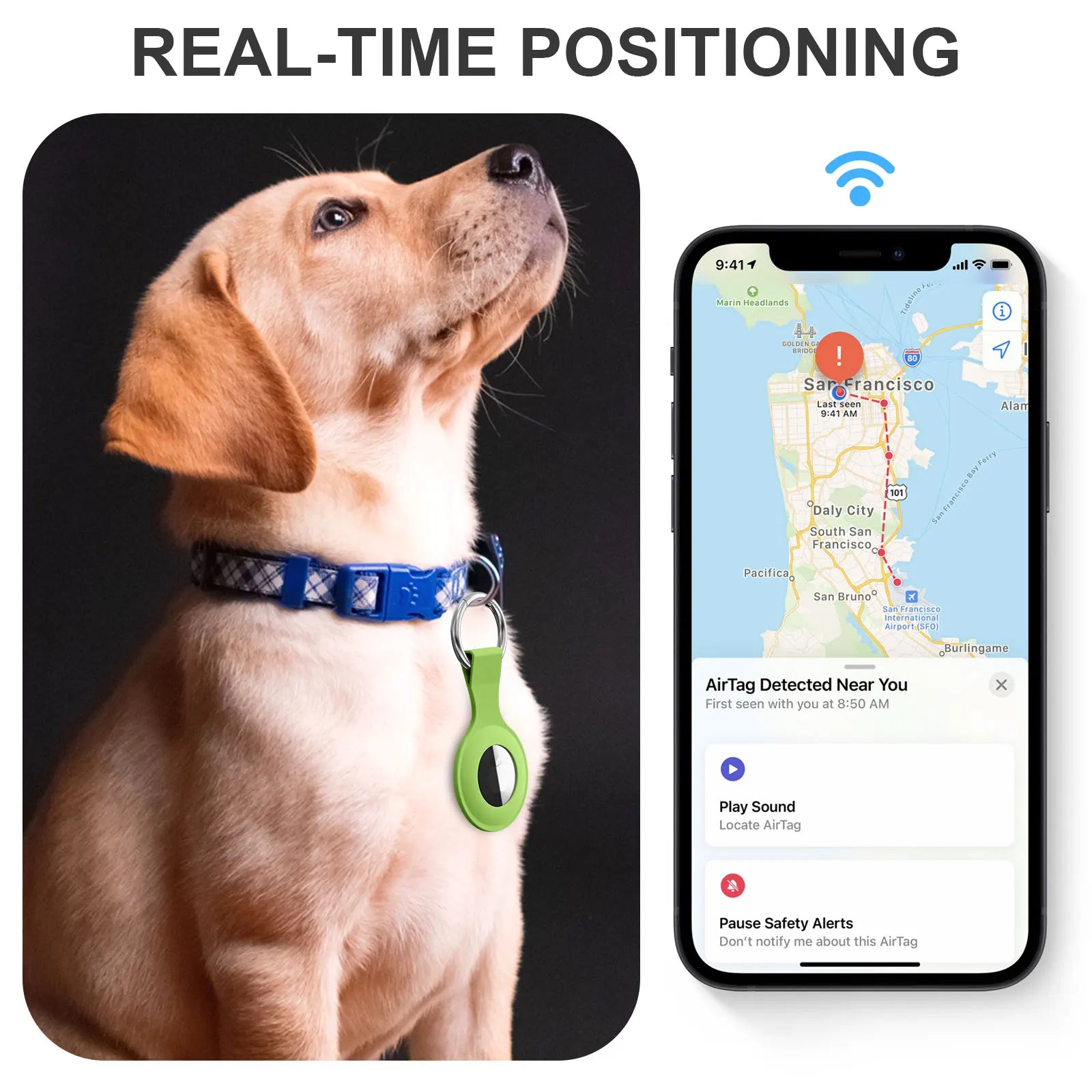 Étui en silicone pour Apple Airtags, coque de protection,porte-clés pour Apple Air Tag