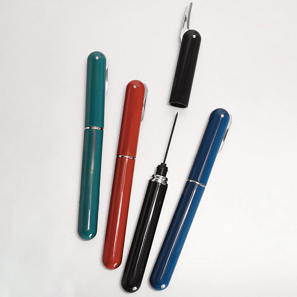 Tire-bouchon à pompe à air en acier inoxydable – Ouvre-bouteille de vin rapide et portable en forme de stylo