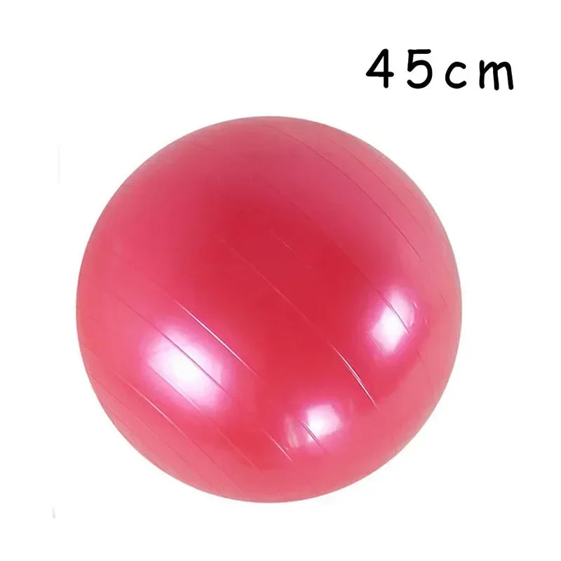 Ballon de yoga gonflable en PVC de 45 à 85 cm, grand ballon d'exercice épais pour la gym, le fitness, le pilates et l'équilibre