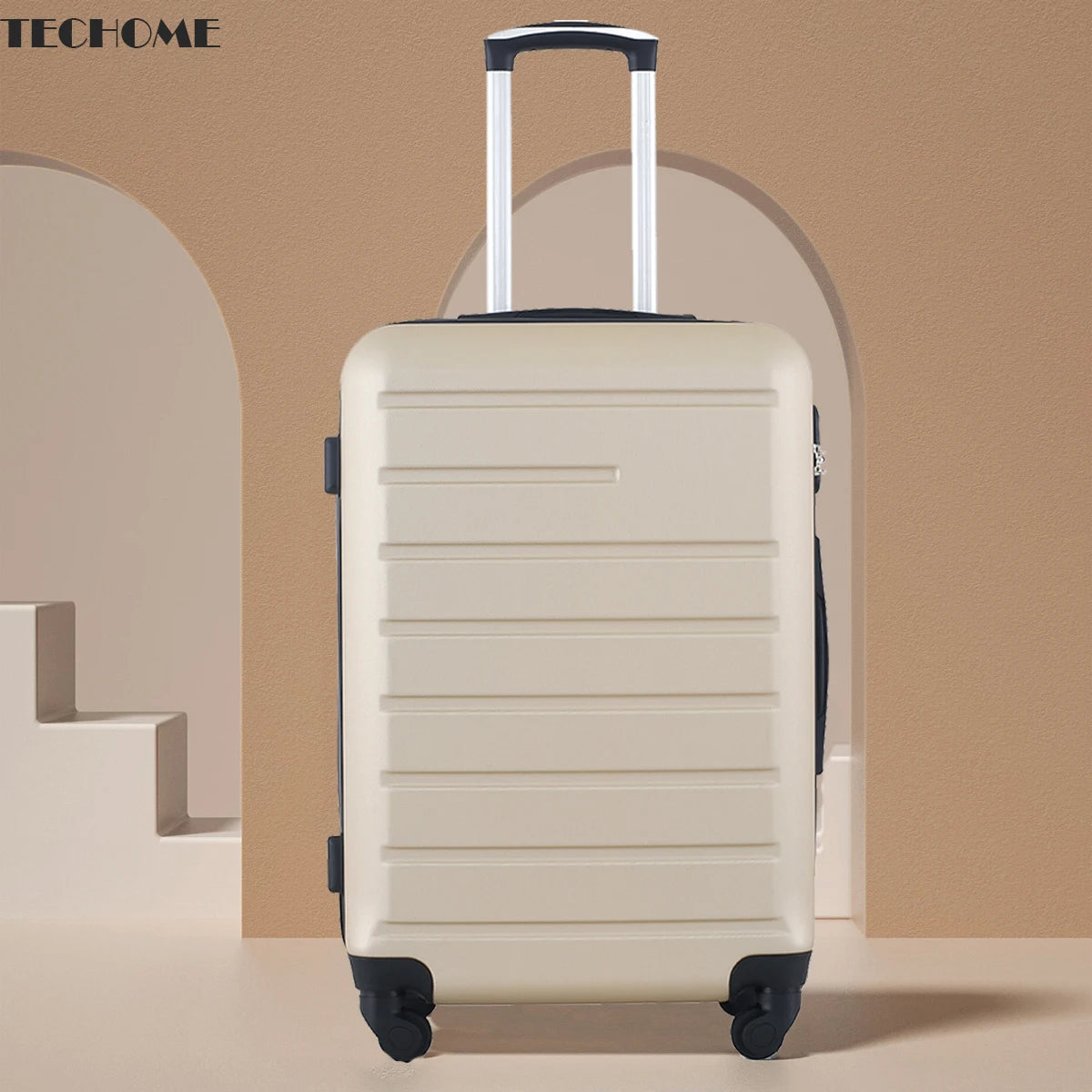 TECHOME-ABS Reisekoffer, kleines Rollgepäck, 20 Zoll, 55 x 35 x 20 cm