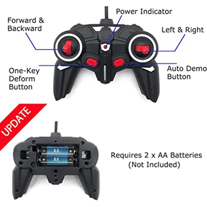 2 in 1 Fernbedienung Autos RC Transform Roboter Modelle Outdoor Sport Fernbedienung Autos Spielzeug für Kinder Jungen
