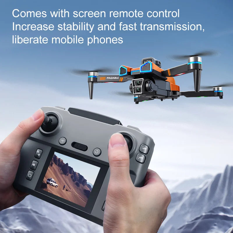 Drone A18pro 2025 avec écran 8K HD, photographie aérienne, double caméra, sans balais, omnidirectionnel, pour éviter les obstacles, jouet RC, cadeau