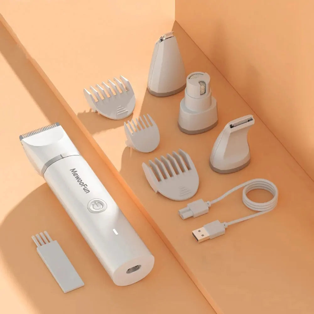 Tondeuse électrique 4 en 1 pour animaux de compagnie avec 4 lames.