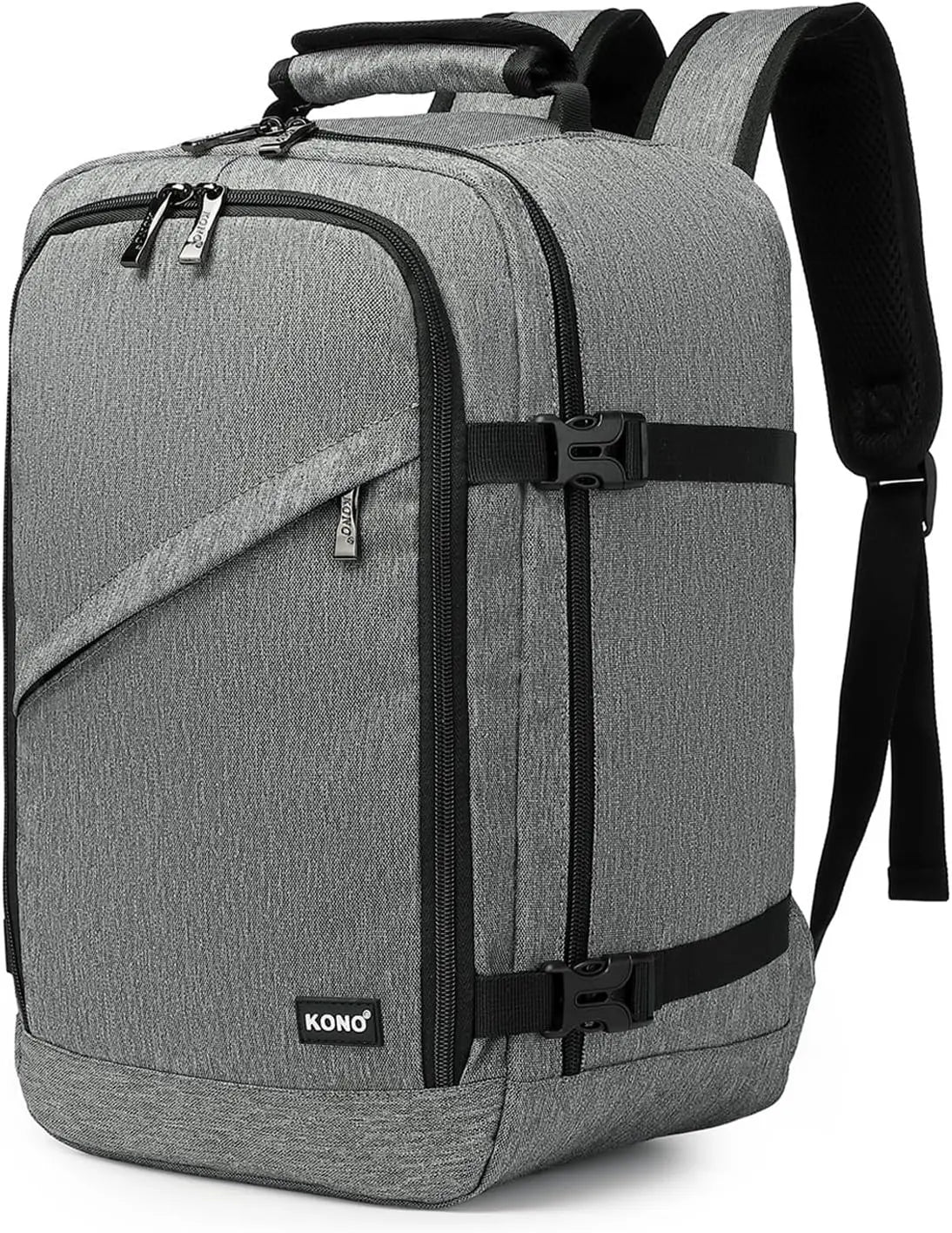 Sac à dos cabine minimaliste KONO 3 pièces – léger, compatible Ryanair, 20L-38L
