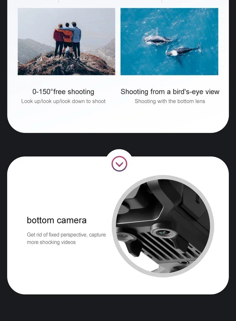 Drone professionnel Xiaomi Mijia Z908 Pro/MAX Mini avec WiFi, localisation du flux optique, évitement d'obstacles à 3 côtés, quadcopter