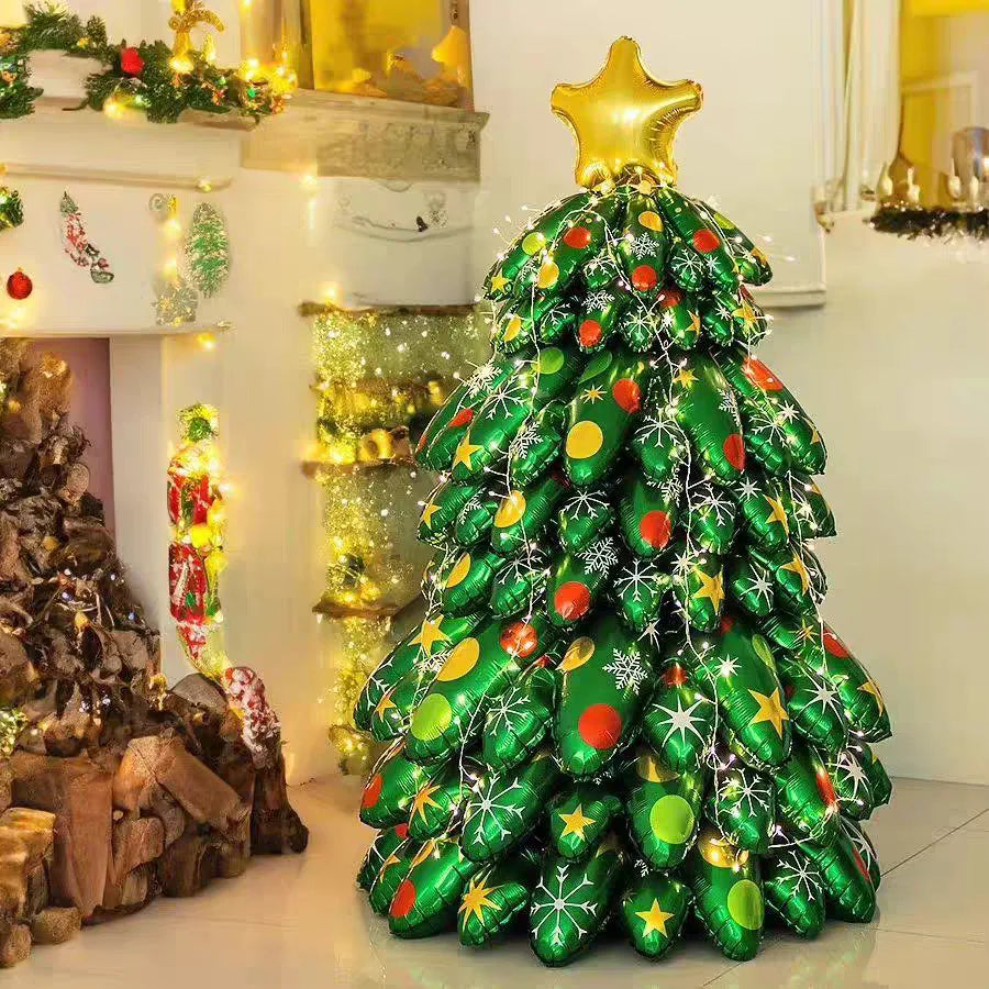 Ballons de Noël en aluminium – Grands ballons décoratifs pour sapin, décoration de maison