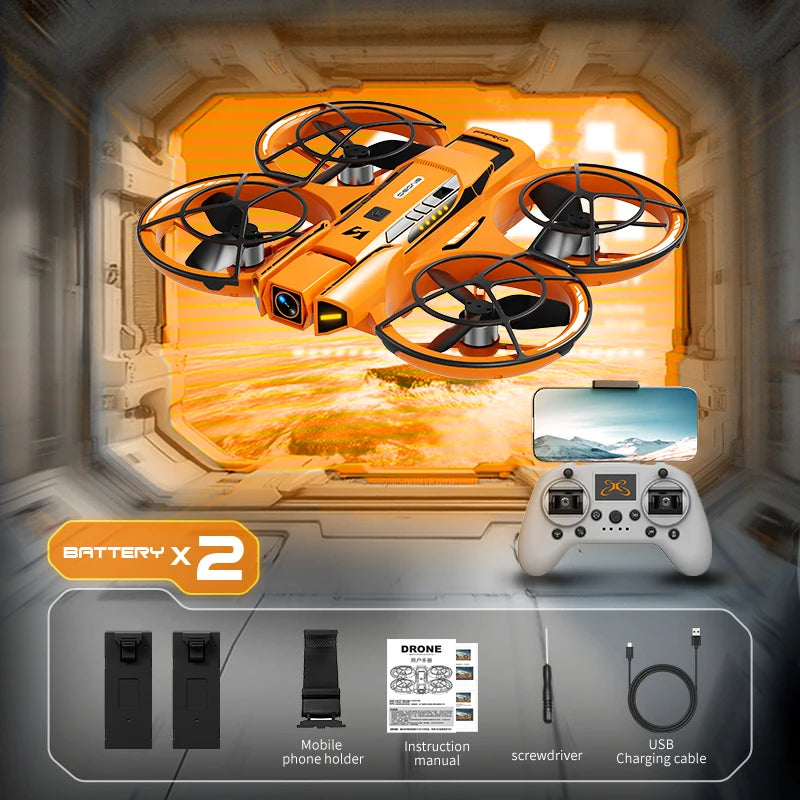 Drone de Course A21 2026 – 4K HD, Moteur Sans Balais, WIFI FPV, Flux Optique, Design Mecha, Quadrirotor jouet RC