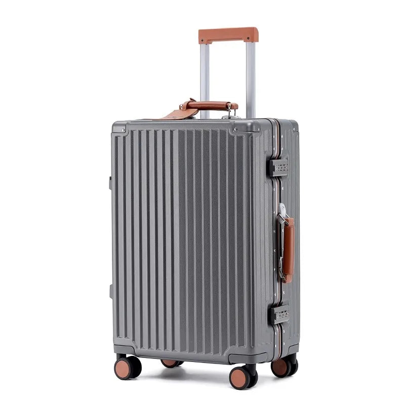 Valise rigide en PC + ABS avec cadre en aluminium SUSHIMU – bagage à roulettes avec verrouillage TSA, 20, 24, 26 et 28 pouces