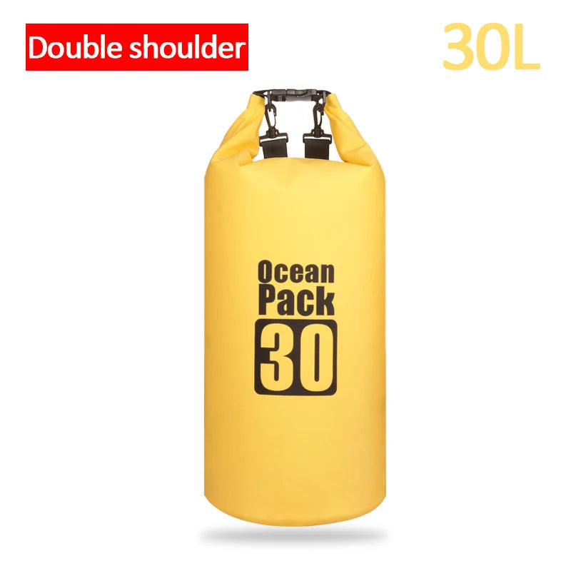 Sac étanche en PVC pour l'extérieur, 5L 10L 20L 30L, rangement pliable pour plongée, pour hommes et femmes, plage, natation, Rafting
