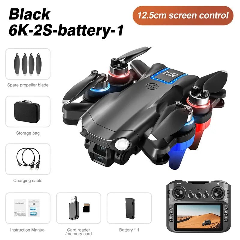 Drone M9 4K – Double caméra 8K, écran intégré, moteur sans balais, portée 3 km