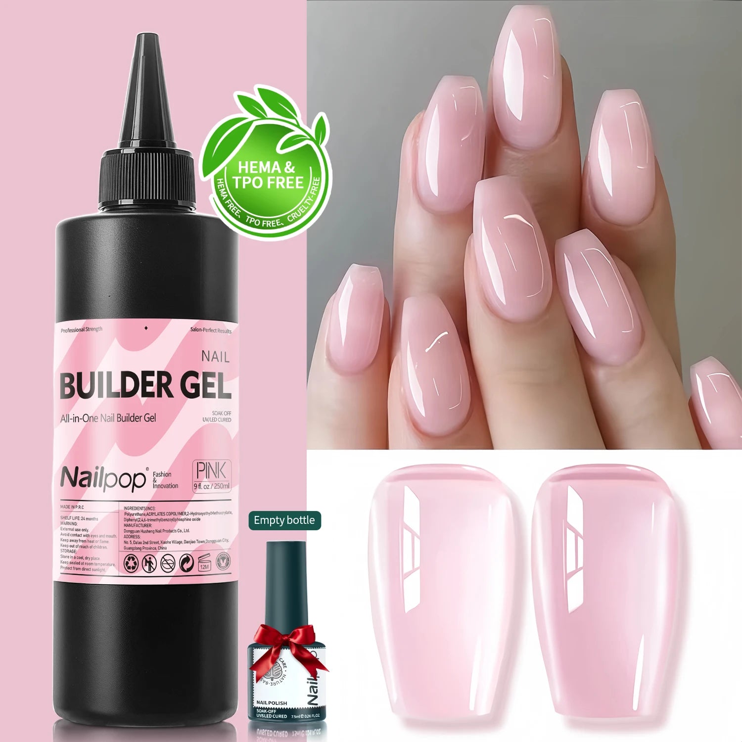 Gel multifonctionnel 7-en-1 pour extension d’ongles