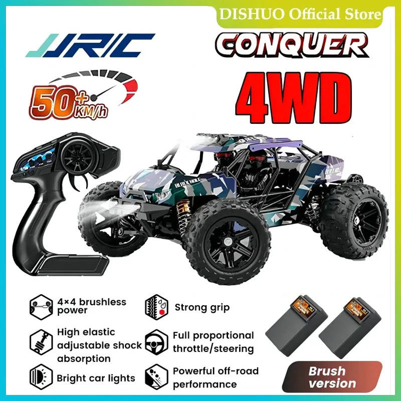 Voiture RC JJRC-Coche Teledirigido 1:14, Escoacrylate Motor Sin en 70 KM/H. Voiture de course télécommandée, haute vitesse, 50 km/h