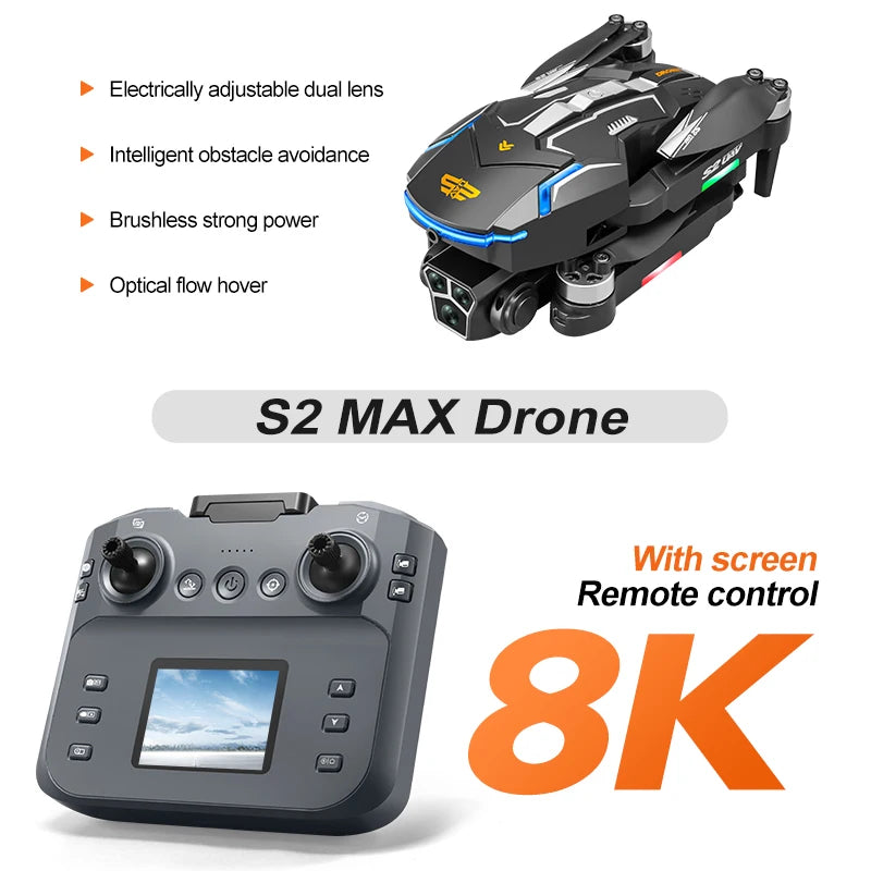 Drone Xiaomi Mijia S2 – RC 4K/8K, Évitement d’Obstacles, Moteur Brushless, Pliable