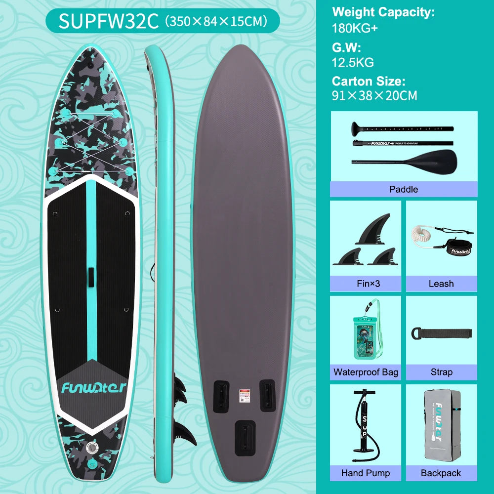 Planche de Paddle Gonflable avec Accessoires (335 / 350 / 385 cm) - Feath-R-Lite Koi Sup