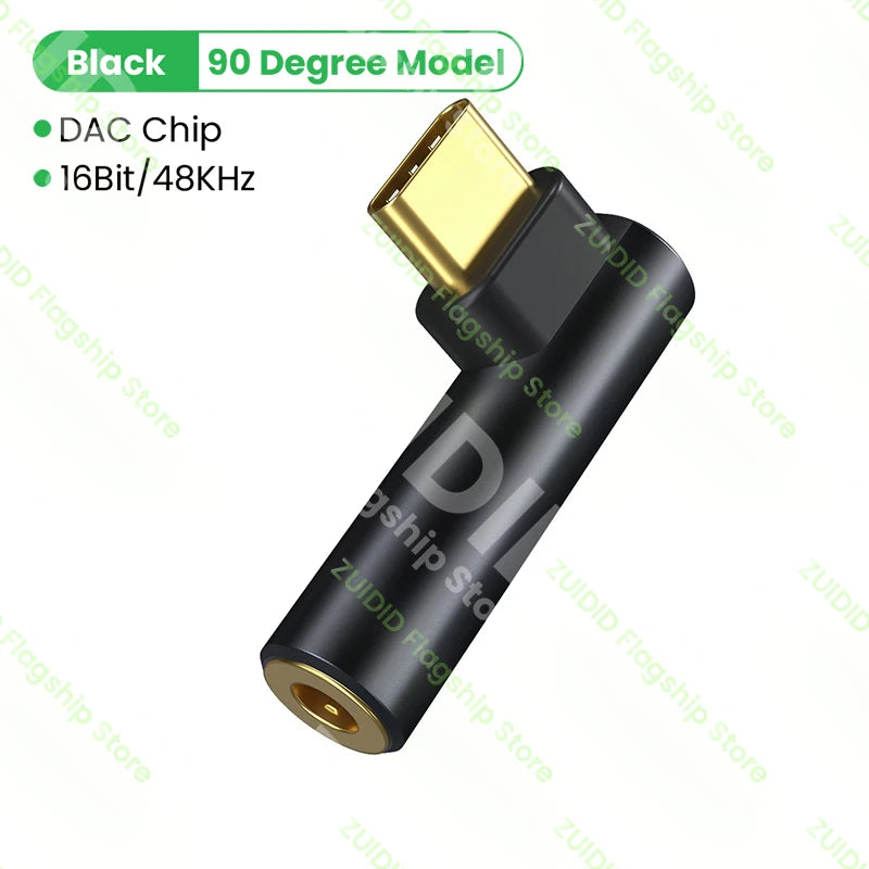 Adaptateur coudé USB Type C à 3.5mm pour écouteurs HiFi, prise 3.5, câble adaptateur Audio AUX pour iPad Pro Samsung Huawei Xiaomi