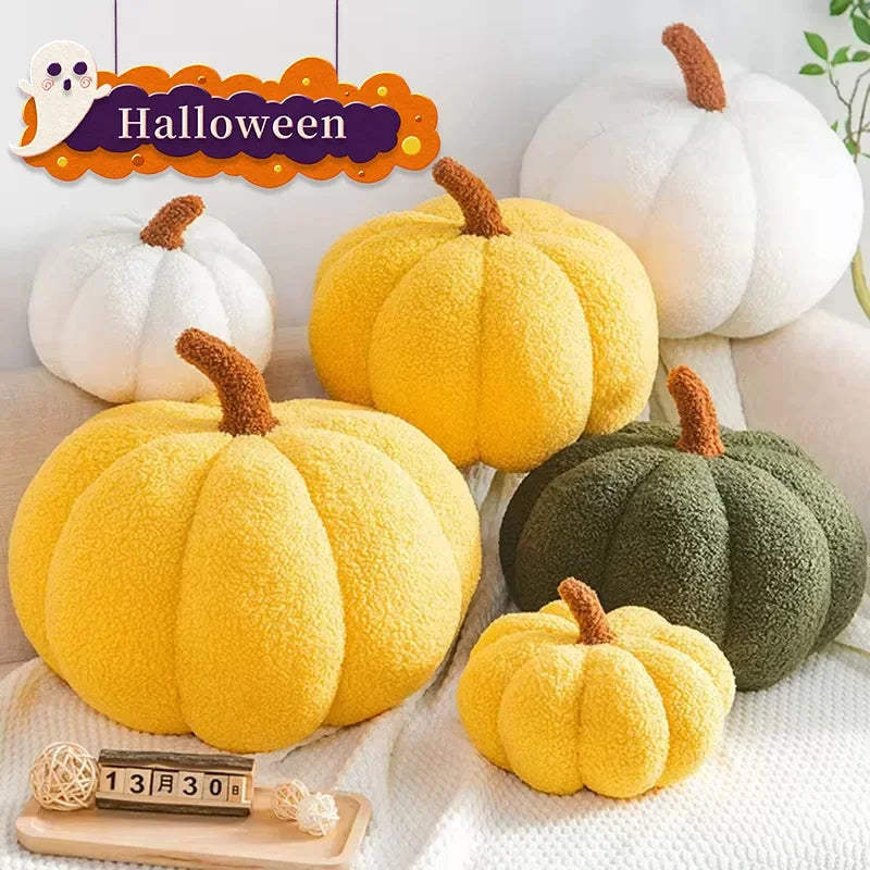 Coussin en peluche douce citrouille d'Halloween pour décoration, coussin en peluche, coussin apaisant