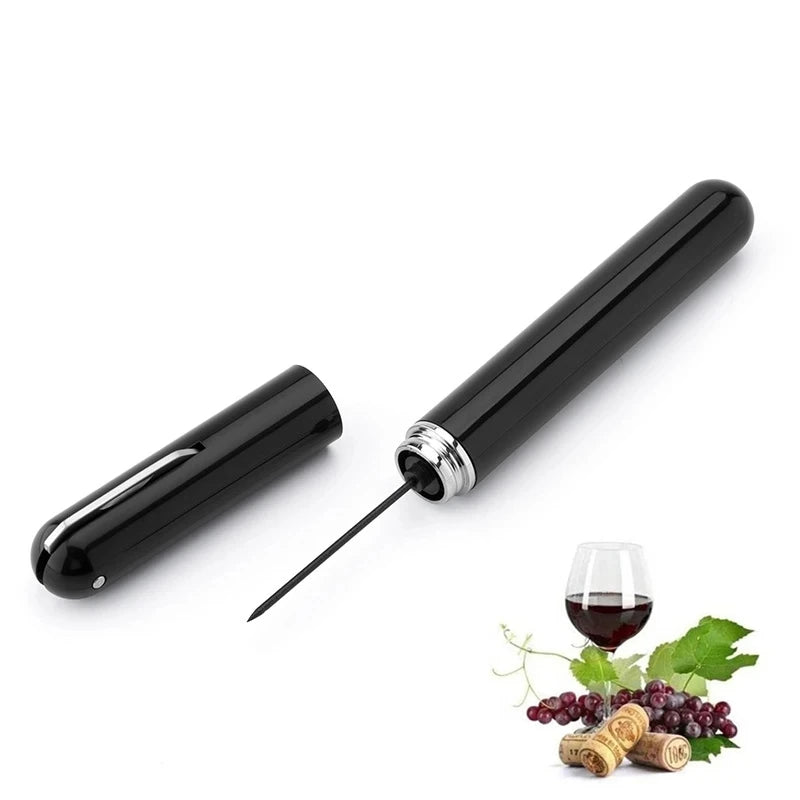 Tire-bouchon à pompe à air en acier inoxydable, ouvre-bouteille de vin portable en forme de stylo, accessoire de cuisine et de bar