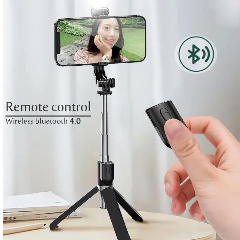 Perche à Selfie Bluetooth Portable rétractable, multifonction,
