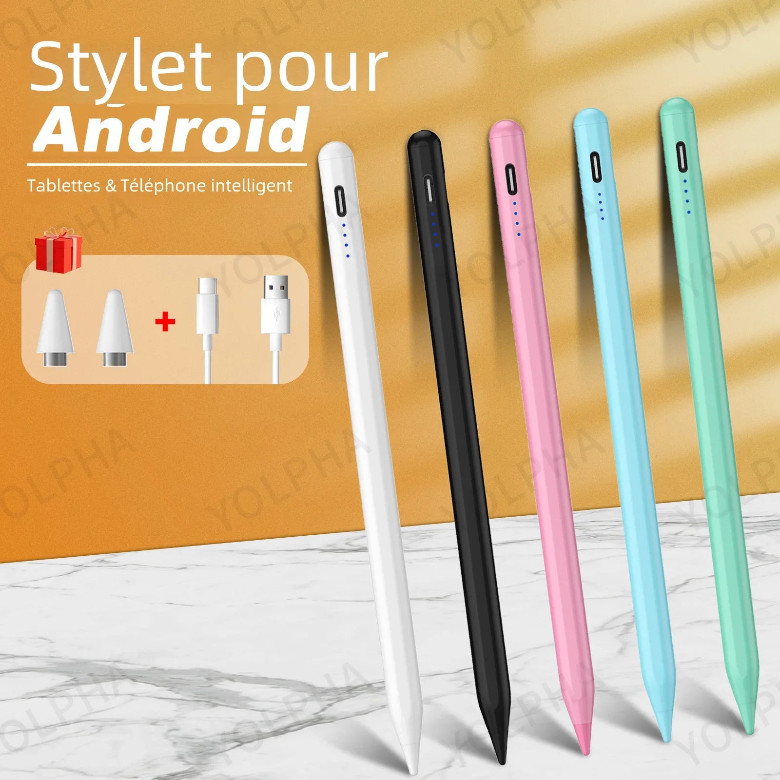 Stylet universel pour tablettes Android, téléphone portable, stylo tactile, iPhone, puzzles, stylo itif, Xiaomi, Huawei, tablette Samsung
