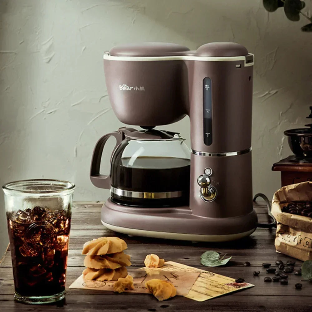 Household automatic drip coffee maker, 600ml, 220V