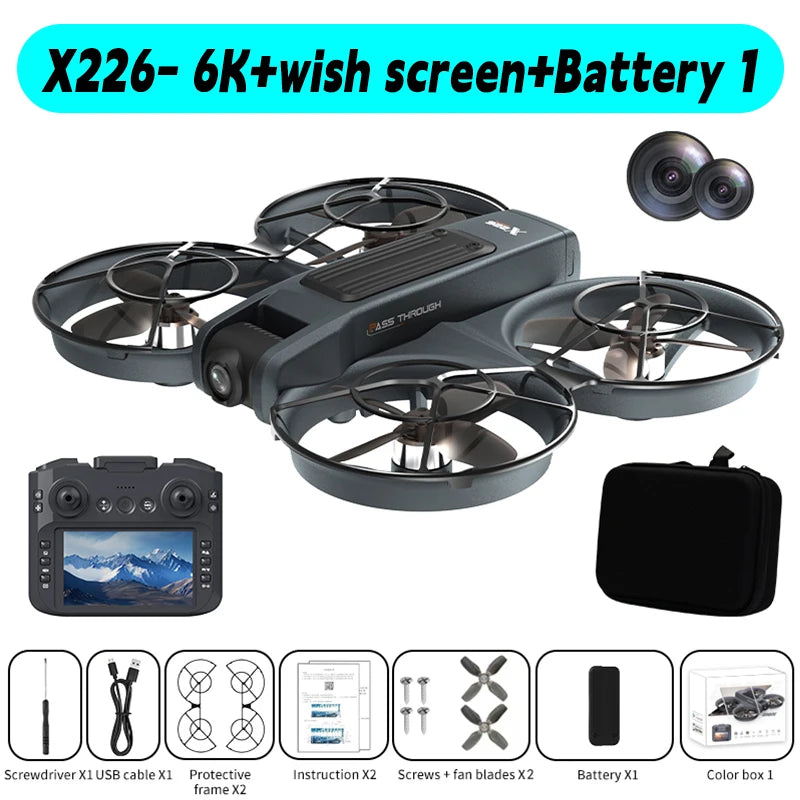 Mini Drone X226/X226VR Drones 4K professionnel Xiaomi Mijia Drone quadrirotor