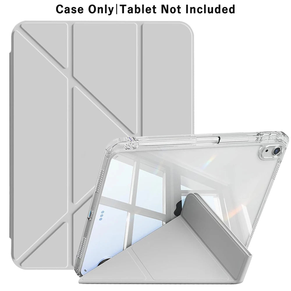 Coque iPad 3-en-1 Y-Fold Flip avec rabat magnétique – support multi-angles