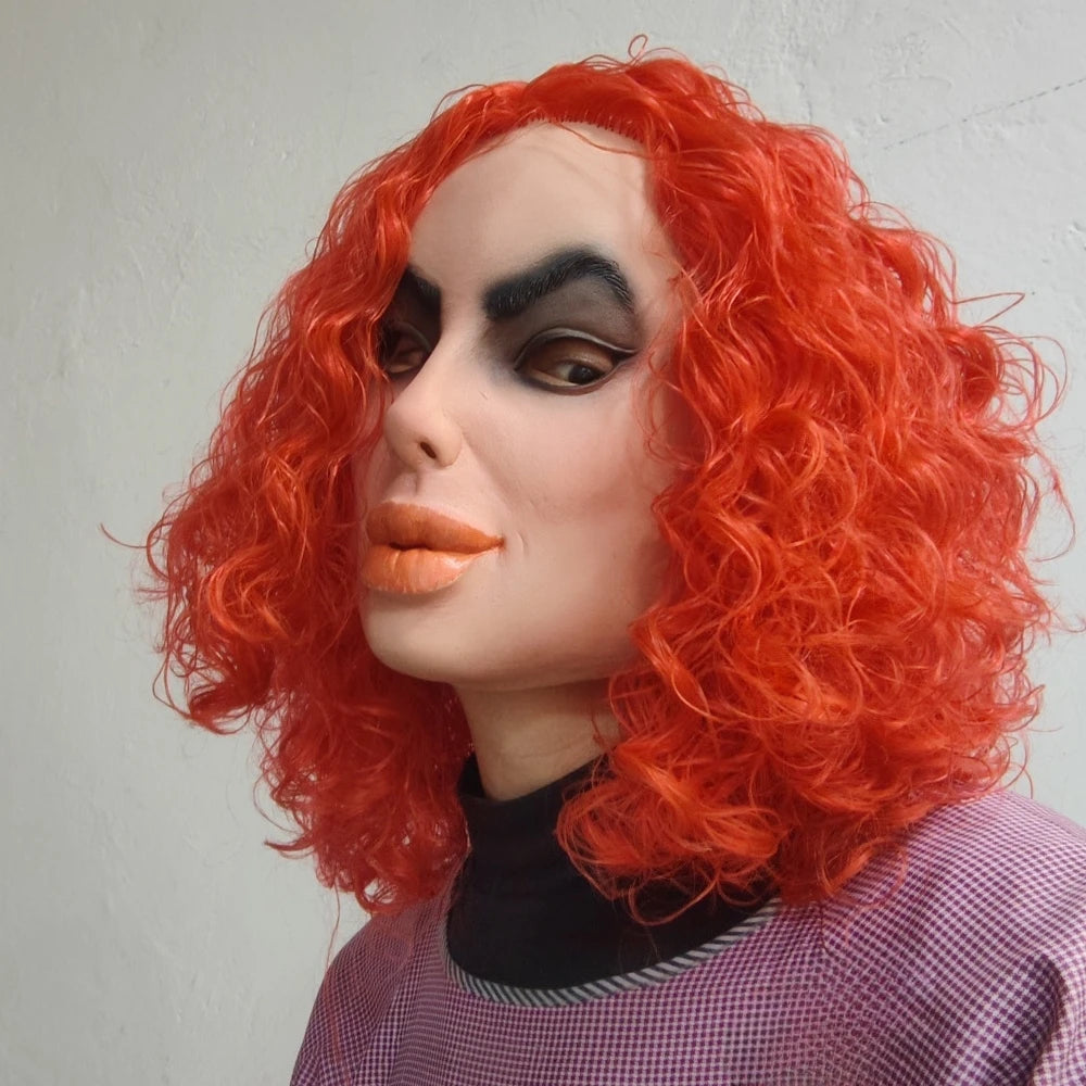 Rubber and latex mask, theme party accessory