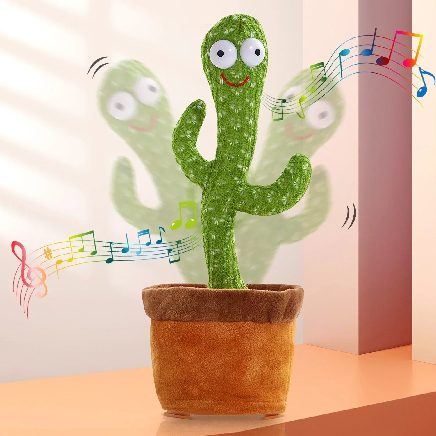 Jouets Cactus pour bébés garçons et filles, chantant, imitant, statique, répétant ce que vous dites