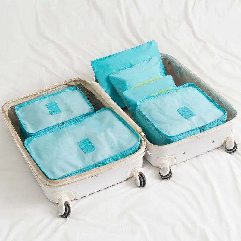 Sac de rangement imperméable pour vêtements, lot de 6 pièces, Sac portable