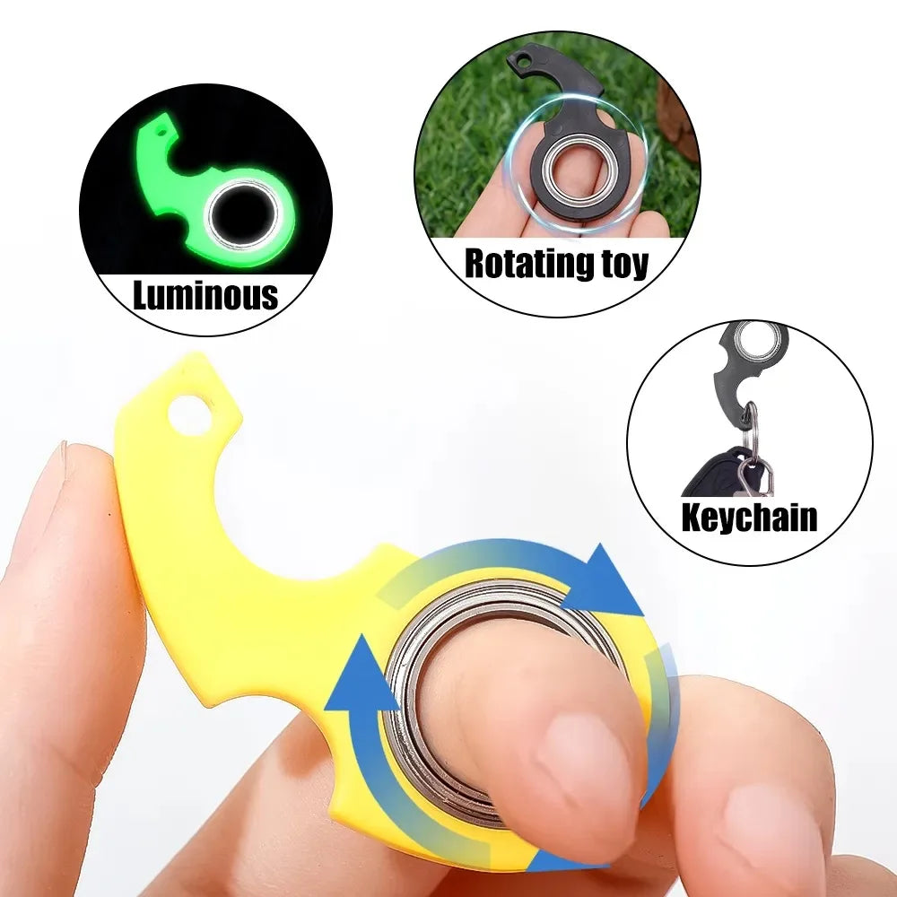 Porte-clés Fidget Spinner Creative pour Adultes et Enfants