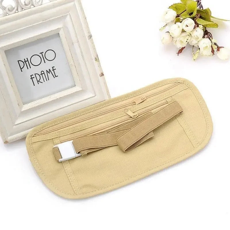 Pochette de voyage invisibles hommes et femmes, pour passeport, argent, portefeuille de sécurité GNE