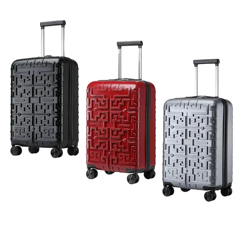 Valise Smile Case 20 pouces – Bagage à main 55×35×23 cm, coque rigide PP, 4 rouleaux Spinner, serrure TSA