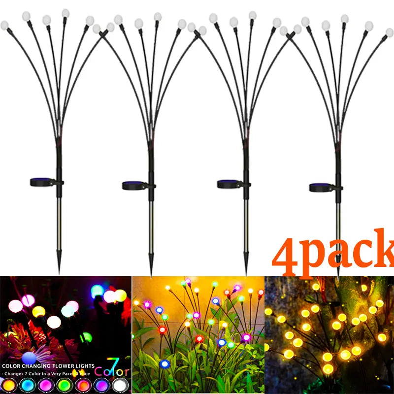 Lumières solaires LED extérieures étanches Paquet de 12 lumières lampe de pelouse lampe de jardin pour chemin paysage décoratif