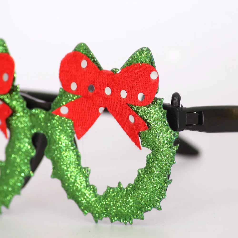 Lunettes de Noël Fantaisie – Montures Père Noël, Bonhomme de Neige & Bois | Crazy Party