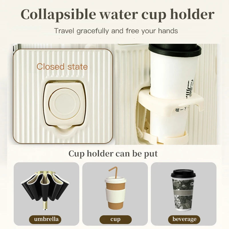 Valise à large poignée SUSHIMU – valise de voyage 20, 24 et 26 pouces pour hommes et femmes