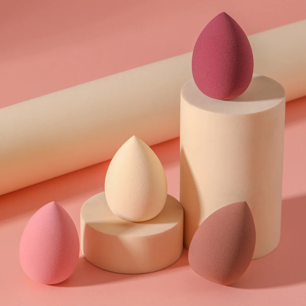 4 Stück Eiform Makeup Puff Beauty Tool Blender Foundation Applikator